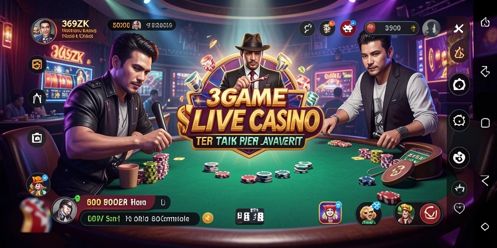 Screenshot gameplay 369ZK dengan dealer profesional.