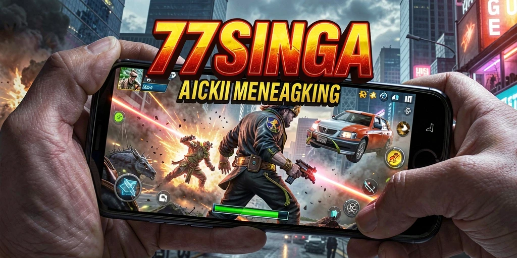 Tampilan aksi intens dalam 77SINGA yang menegangkan.