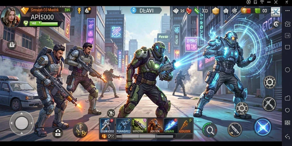 Screenshot utama API5000 menampilkan grafik gameplay yang menarik dan realistis.