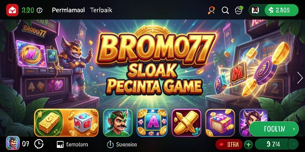 Tampilan gameplay yang menarik di BROMO77 saat bermain Slot.