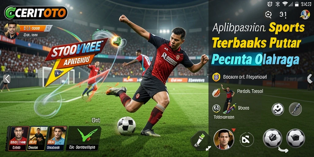 Screenshot gameplay CERITOTO dengan aksi olahraga yang mendebarkan.
