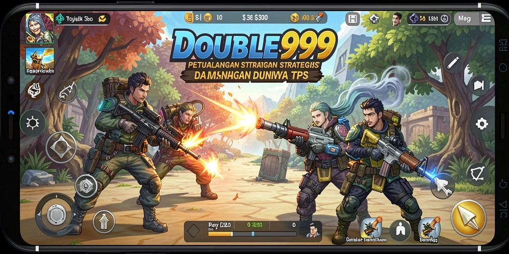 Screenshot menampilkan aksi seru dalam game TPS.