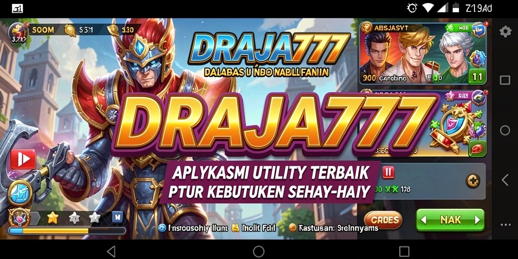 Tampilan screenshot DRAJA777 yang modern dan fungsional.