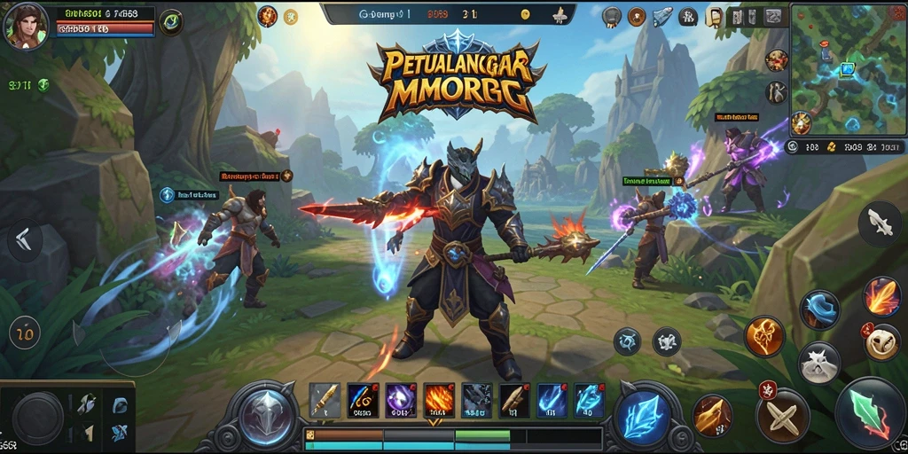 Screenshot G668 menampilkan aksi seru dan grafis menawan dari gameplay MMORPG.