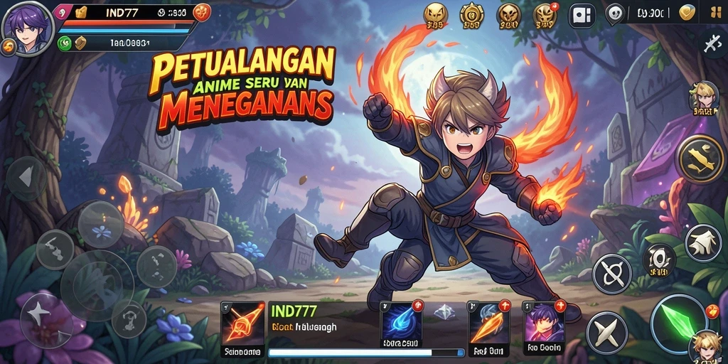 Tampilan gameplay <strong>IND777</strong> yang mendebarkan dengan karakter-karakter menarik.