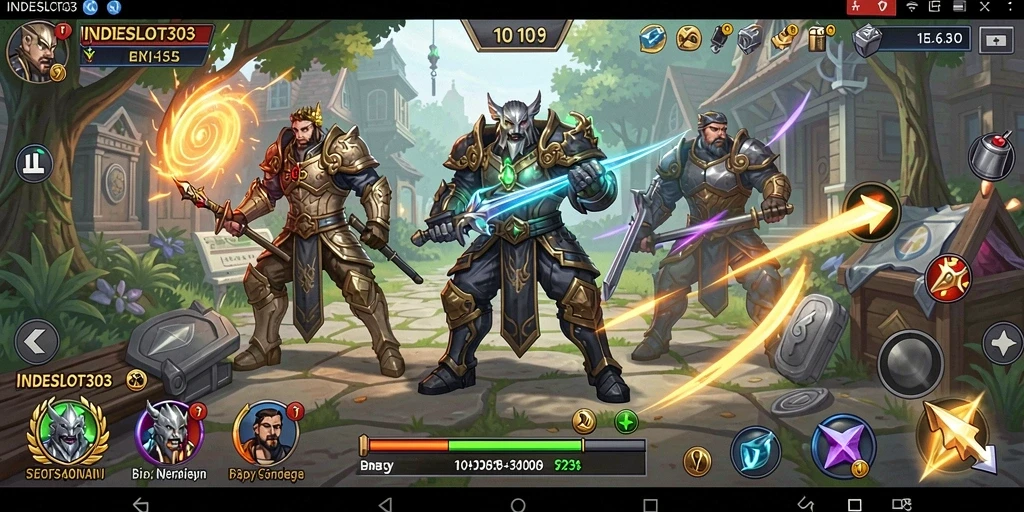 Tampilan gameplay menarik dari INDESLOT303 yang menantang strategi.