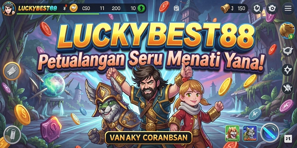 Tangkapan layar dari gameplay <strong>LUCKYBEST88</strong> menunjukkan aksi petualangan yang mendebarkan.