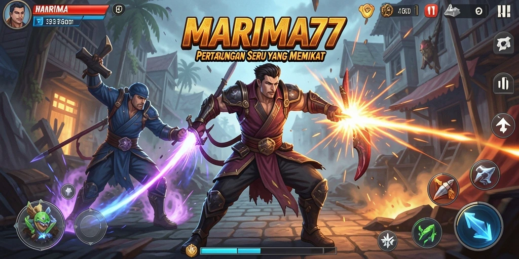 Tampilan seru gameplay Fighting di MARIMA77 dengan aksi penuh adrenalin.