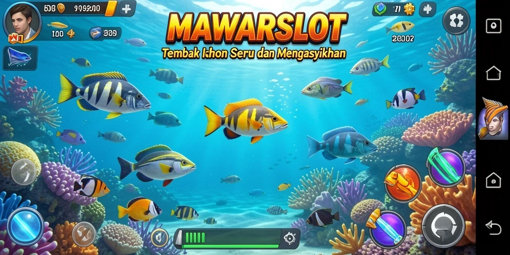 Screenshot gameplay Tembak Ikan yang seru di MAWARSLOT.