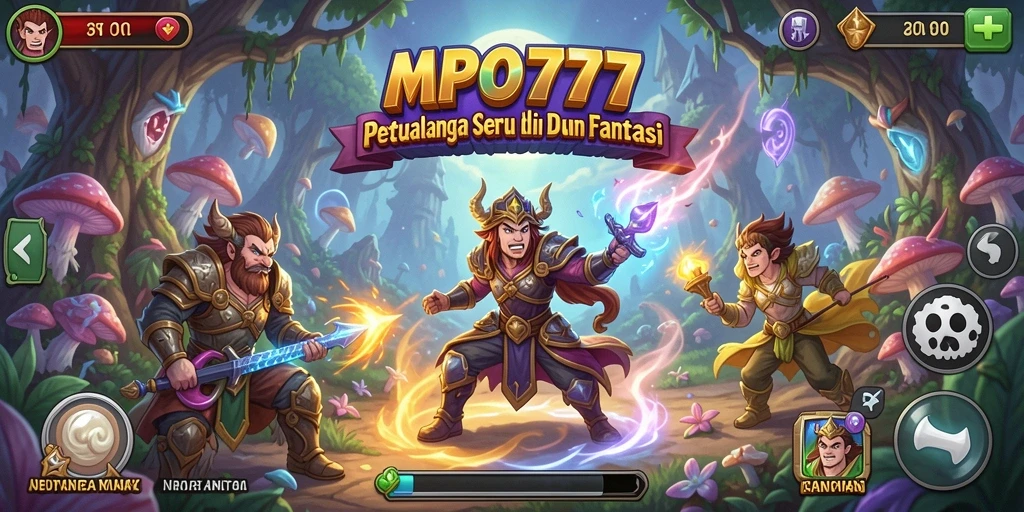 Gameplay seru dalam petualangan dunia fantasi.