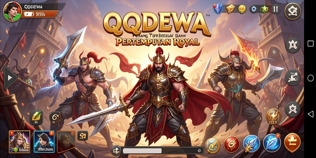Tangkapan layar menunjukkan pertempuran mendebarkan di QQDEWA dengan grafis memukau.