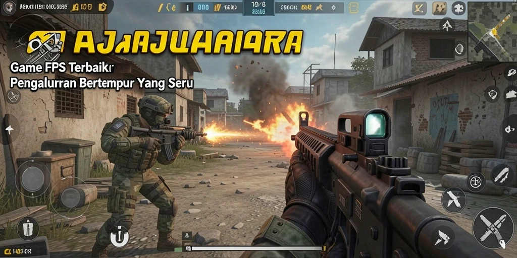 Screenshot gameplay RAJAJUARA menampilkan aksi pertempuran yang seru dan mendebarkan.