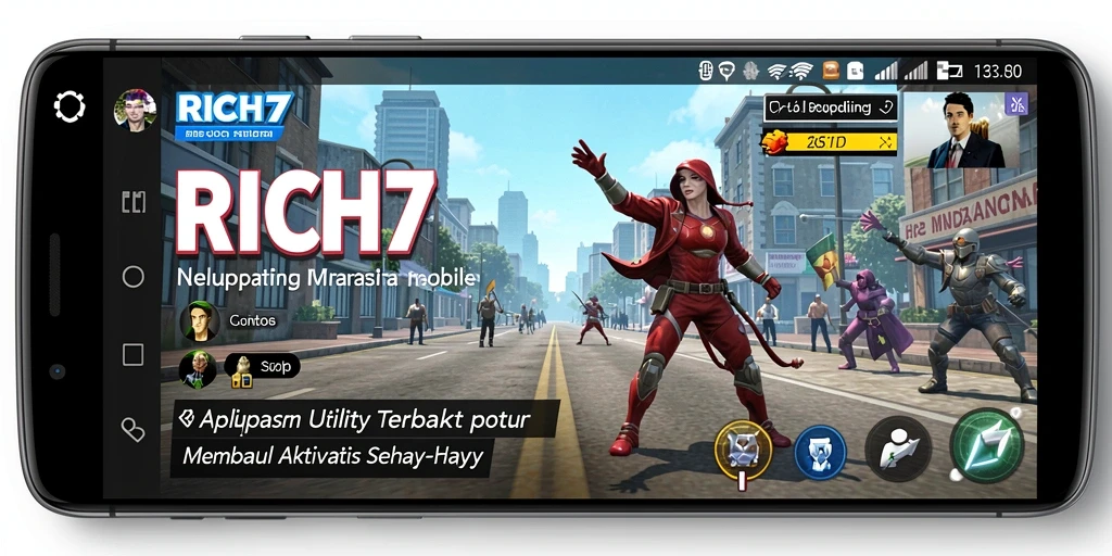 Tampilan antarmuka aplikasi RICH7 yang user-friendly dan fungsional.