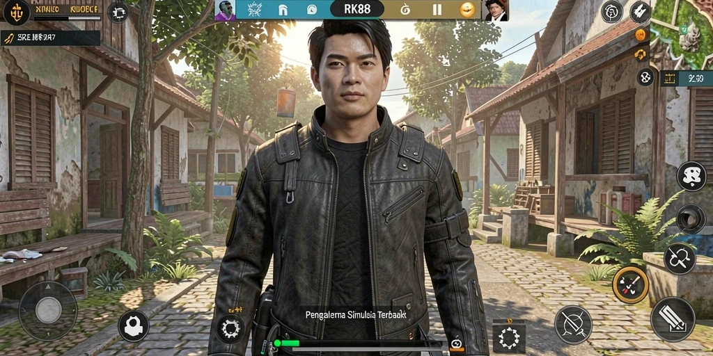 Tampilan menarik dari gameplay RK88 dengan interaksi realistis.