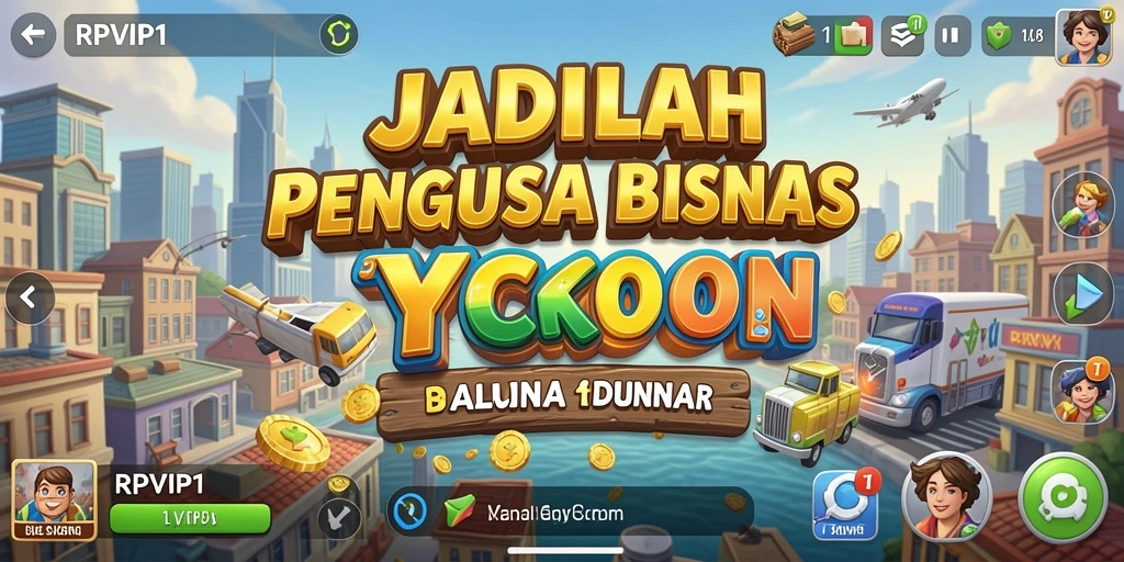 Screenshot gameplay RPVIP1 menampilkan pengelolaan bisnis yang seru.