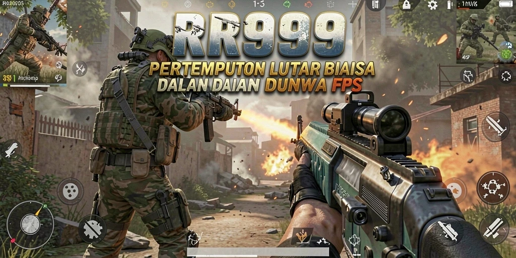 Gameplay intens di RR999 dengan pertarungan hebat antar pemain.