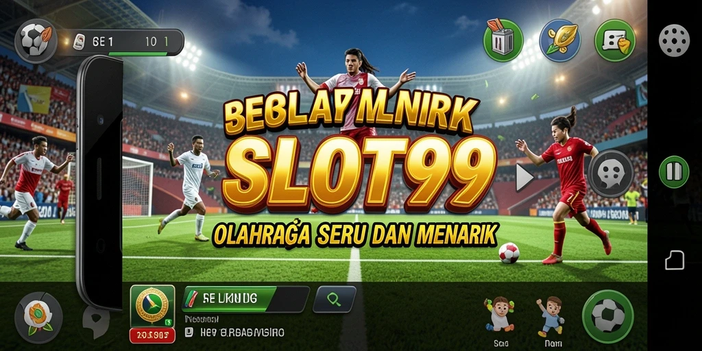 Tampilan utama SLOT99 dengan gameplay olahraga yang mendebarkan.