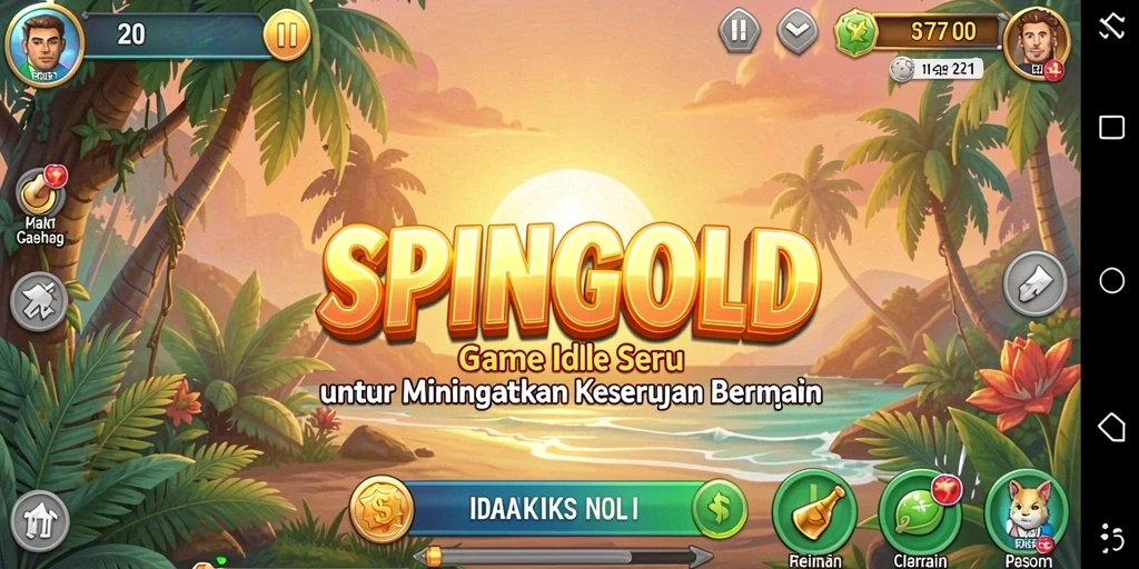 Tampilan gameplay SPINGOLD yang menarik dan mengasyikkan.