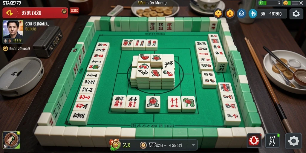 Screenshot gameplay STAKE779 menunjukkan aksi seru permainan Mahjong.
