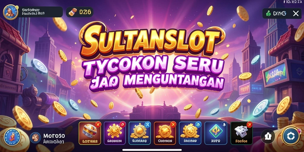 Tampilan utama gameplay SULTANSLOT yang menampilkan mesin slot menarik.