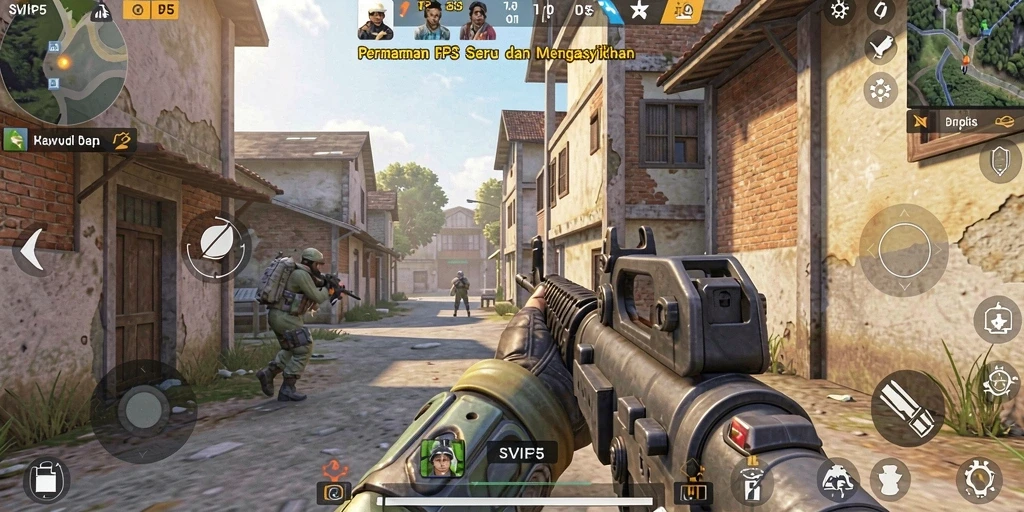 Screenshot gameplay menampilkan aksi seru dalam SVIP5.