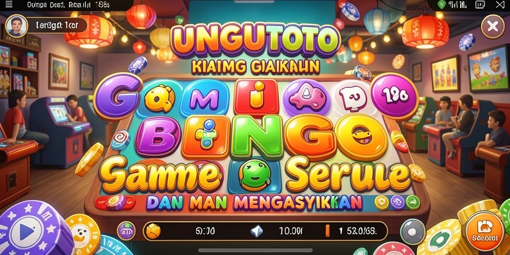 Tampilan gameplay menarik dari UNGUTOTO Bingo.