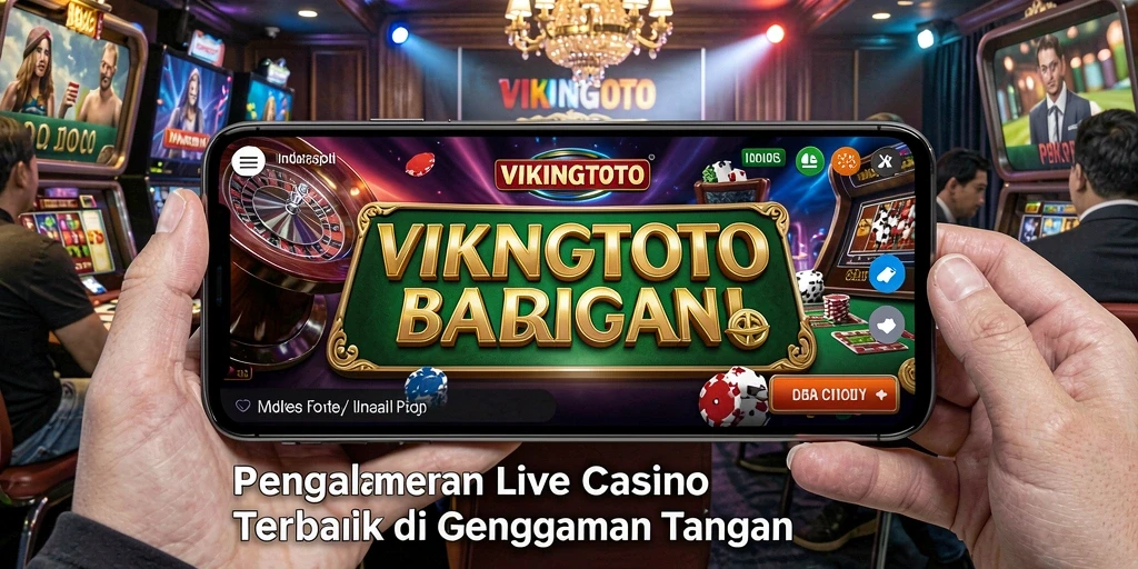 Tampilan gameplay mendebarkan VIKINGTOTO dengan dealer langsung dan interaksi sosial.