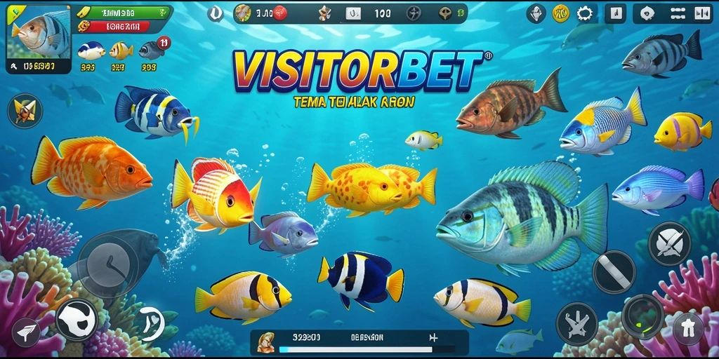 Gameplay seru dengan berbagai ikan berwarna dan senjata unik.