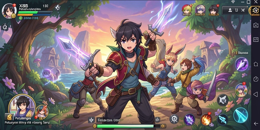 Screenshot gameplay X88 dengan karakter Anime yang menakjubkan.