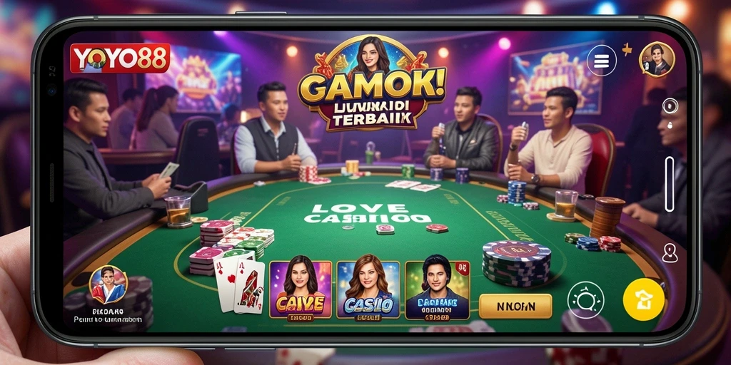 Tampilan gameplay Live Casino yang mendebarkan di YOYO88.